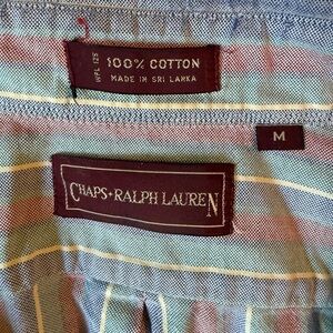 Ralph Lauren Blue and Red Casual Button Down Shirt